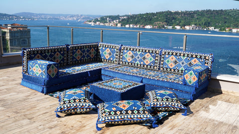 Large turkish floor cushions best sale