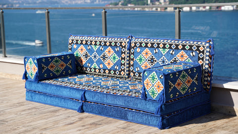 Loveseat Sofa, Floor Sofa Seating, Arabic Majlis Set