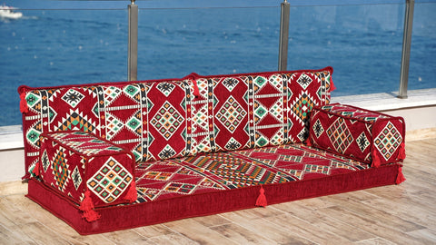 8 Thickness Loveseat, Turkish Floor Seating, Arabic Majlis Sofa