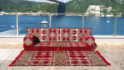 Single Sofa Set, Arabic Sofa, Floor Seating Set