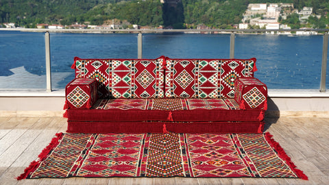 Single Sofa Set, Arabic Sofa, Floor Seating Set