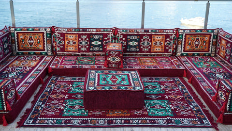 8 Thickness U Sofa Set, Moroccan Sofa Seating, Floor Sofa, Turkish Seating Cushions