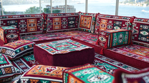 8 Thickness U Sofa Set, Moroccan Sofa Seating, Floor Sofa, Turkish Seating Cushions