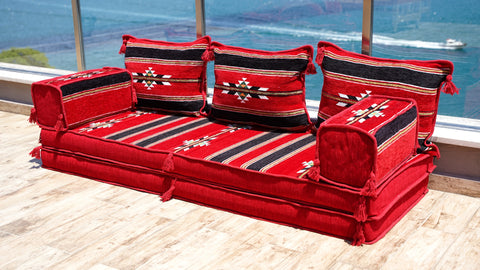 Single Sofa Set, Arabic Sofa Seating, Turkish Sitting Pillows