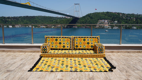 Single Sofa Set, Floor Seating Sofa, Majlis Sofa, Turkish Sofa