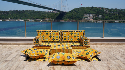 Single Sofa Set, Floor Seating Sofa, Majlis Sofa, Turkish Sofa