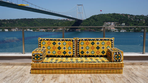 Single Sofa Set, Floor Seating Sofa, Majlis Sofa, Turkish Sofa