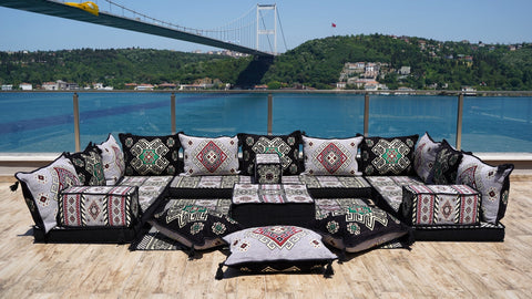 8 Thickness U Sofa Set, Turkish Sofa, Moroccan Sofa, Arabic Majlis Seating