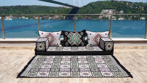 Single Sofa Set, Floor Cushions, Handmade Arabic Sofa