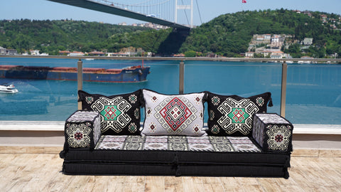 Loveseat Sofa, Arabic Majlis, Turkish Seating Cushions