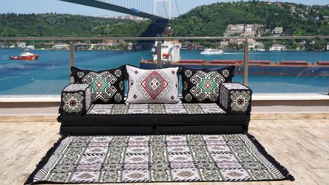 Single Sofa Set, Floor Cushions, Handmade Arabic Sofa