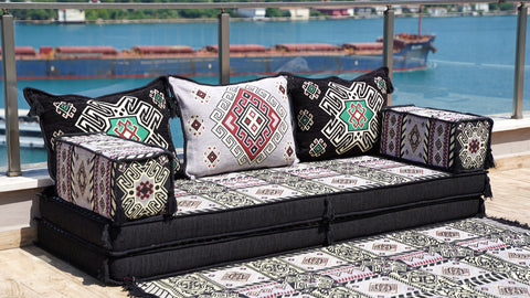 Single Sofa Set, Floor Cushions, Handmade Arabic Sofa