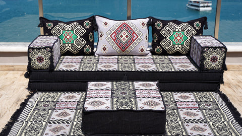 Single Sofa Set, Floor Cushions, Handmade Arabic Sofa