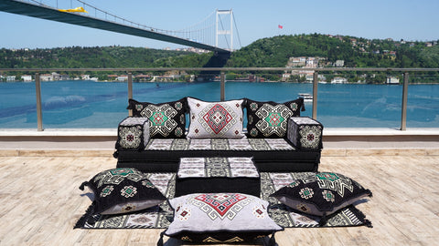 Single Sofa Set, Floor Cushions, Handmade Arabic Sofa