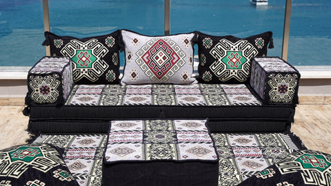 Single Sofa Set, Floor Cushions, Handmade Arabic Sofa