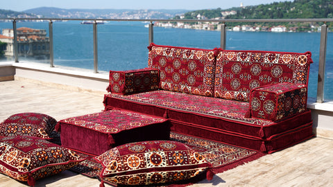 Single Sofa Set, Arabic Sofa, Floor Cushions, Arabic Jalsa