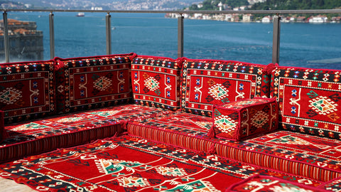 U Shaped Floor Sofa Set, Arabic Majlis Set, Turkish Sofa Seating