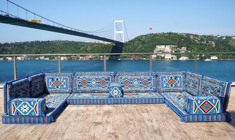 8 Thickness U Sofa Set, Turkish Seating Sofa, Arabic Majlis Sofa, Arabic Jalsa