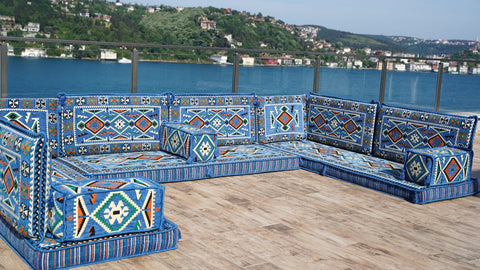 8 Thickness U Sofa Set, Turkish Seating Sofa, Arabic Majlis Sofa, Arabic Jalsa
