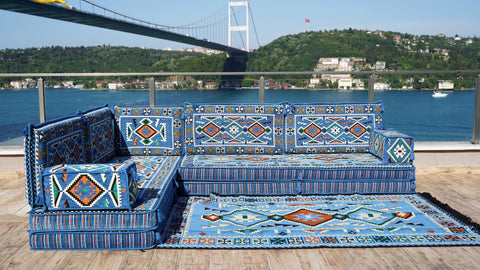 L Shaped Moroccan Sofa, Arabic Majlis, Turkish Sofa Seating