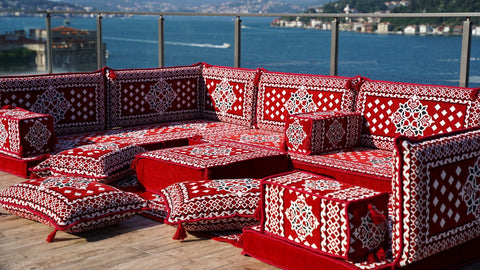 8 Thickness U Sofa Set, Floor Sofa Set, Arabic Majlis Set, Turkish Seating Cushions