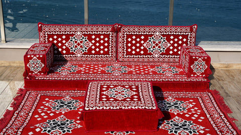 Single Sofa Set, Floor Cushions, Moroccan Sofa Seating