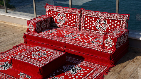 Single Sofa Set, Floor Cushions, Moroccan Sofa Seating