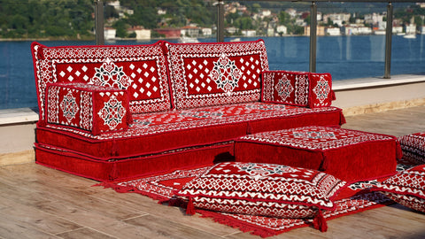 Single Sofa Set, Floor Cushions, Moroccan Sofa Seating