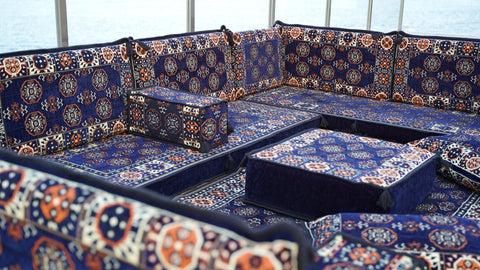 8 Thickness U Sofa Set, Arabic Floor Sofa Set, Arabic Majlis, Oriental Sofa Set