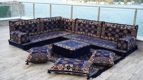 8 Thickness L Shape Sofa, Arabic Sofa, Turkish Sofa Seating, Oriental Sofa