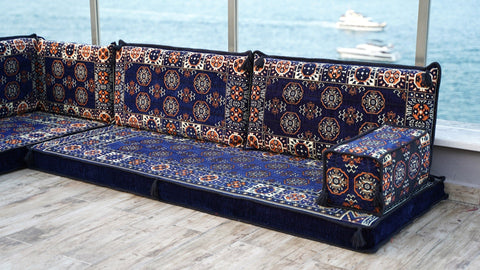 8 Thickness L Shape Sofa, Arabic Sofa, Turkish Sofa Seating, Oriental Sofa