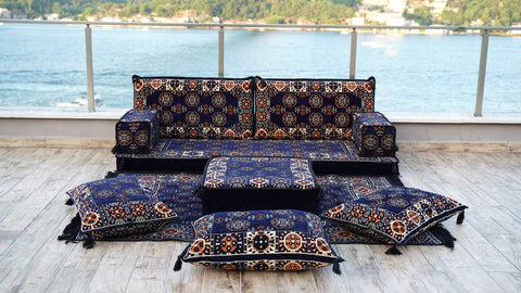 8 Thickness Single Seating Sofa, Moroccan Sofa, Floor Cushions Seating