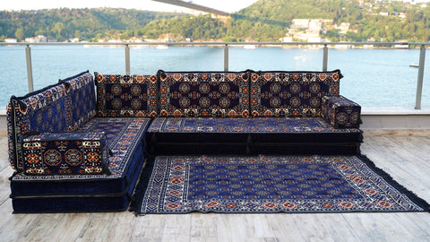 8 Thickness L Shape Sofa, Arabic Sofa, Turkish Sofa Seating, Oriental Sofa