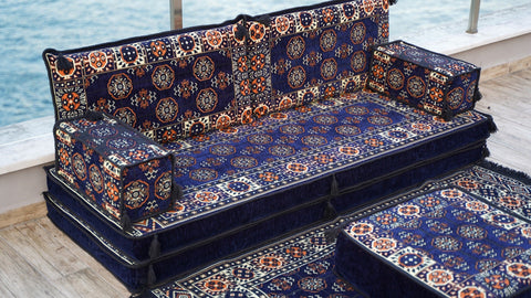 8 Thickness Single Seating Sofa, Moroccan Sofa, Floor Cushions Seating