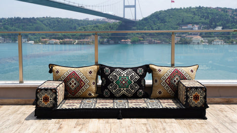 8 Thickness Loveseat, Arabic Majlis Seating, Turkish Sofa