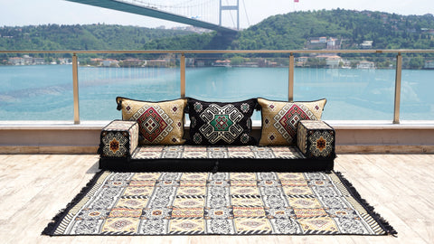 Single Sofa Set, Floor Cushions, Arabic Sofa, Floor Sofa Seating