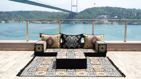 Single Sofa Set, Floor Cushions, Arabic Sofa, Floor Sofa Seating