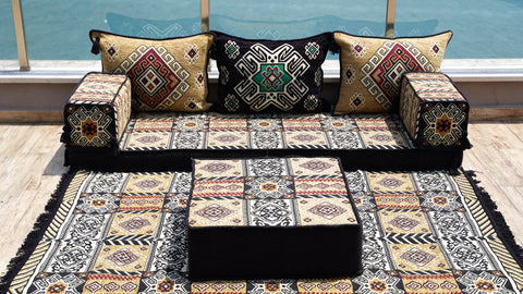 Single Sofa Set, Floor Cushions, Arabic Sofa, Floor Sofa Seating