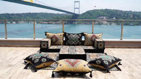 Single Sofa Set, Floor Cushions, Arabic Sofa, Floor Sofa Seating