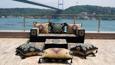 Single Sofa Set, Floor Cushions, Arabic Sofa, Floor Sofa Seating