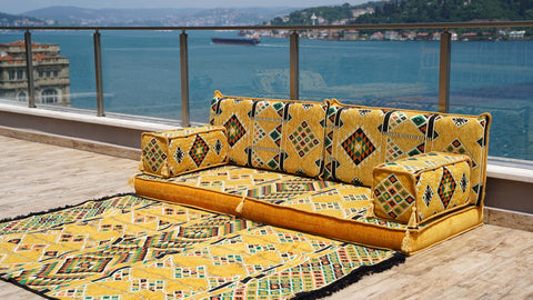 Single Sofa Set, Arabic Sofa Seating, Moroccan Sofa Set