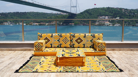 Single Sofa Set, Arabic Sofa Seating, Moroccan Sofa Set