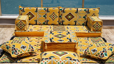 Single Sofa Set, Arabic Sofa Seating, Moroccan Sofa Set