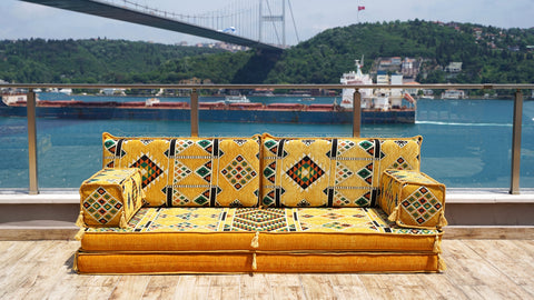 Single Sofa Set, Arabic Sofa Seating, Moroccan Sofa Set