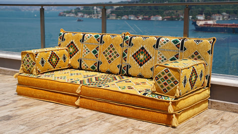 Single Sofa Set, Arabic Sofa Seating, Moroccan Sofa Set