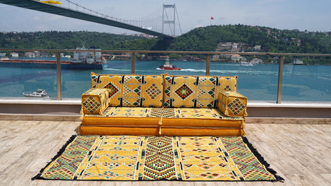 Single Sofa Set, Arabic Sofa Seating, Moroccan Sofa Set