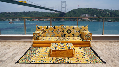 Single Sofa Set, Arabic Sofa Seating, Moroccan Sofa Set