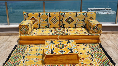 Single Sofa Set, Arabic Sofa Seating, Moroccan Sofa Set