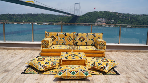 Single Sofa Set, Arabic Sofa Seating, Moroccan Sofa Set