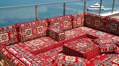 8 Thickness U Sofa Set, Arabic Sofa, Moroccan Sofa Set, Turkish Floor Seating